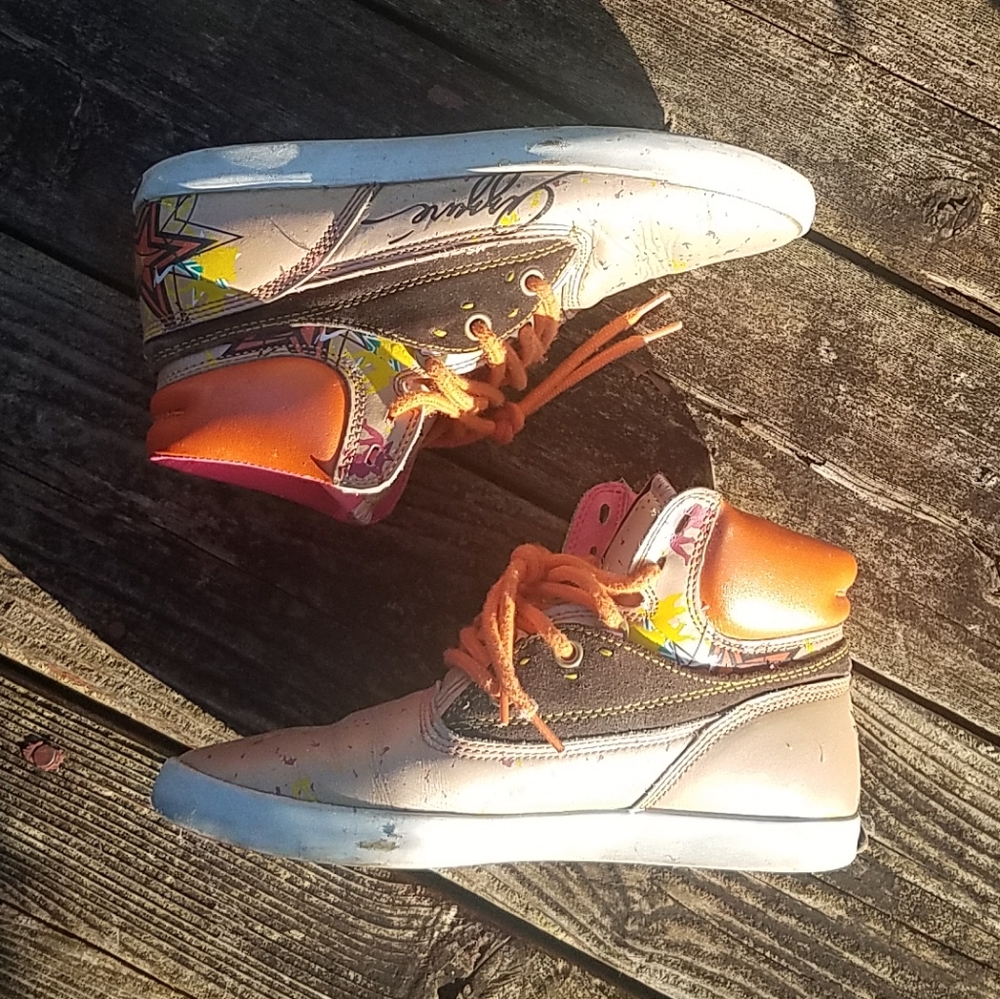 Pink Orange Midtops - Picture 3 of 7